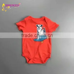 Newborn Baby Short-Sleeved Bodysuit With A Adorable Print thumbnail-1