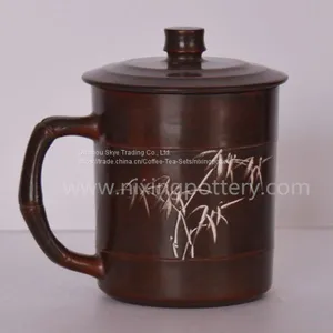Handmade Bamboo Tea Cup Qinzhou Nixing Clay Tea Mug Tea Cup For One thumbnail-1
