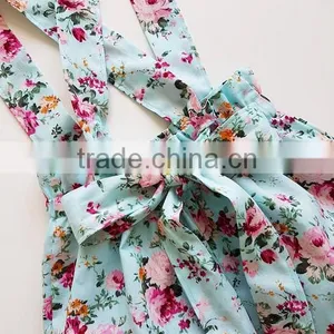 Custom Boutique Baby Girl Flower Printed Bubble Cotton Pants thumbnail-3