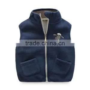 Popular Pretty Kid's Polar Fleece Zipper Vest thumbnail-4