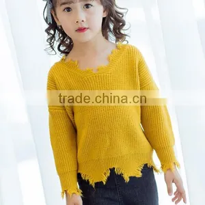 Zm35790a New Fashion Girls Tops Wholesale Beautiful Model Long Sleeve Shirts thumbnail-3
