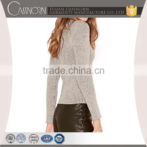 Custom Fashion Women Knitted Sweaters thumbnail-1
