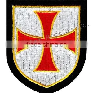 Masonic Red Knights-Templar Embroidered Patch thumbnail-1