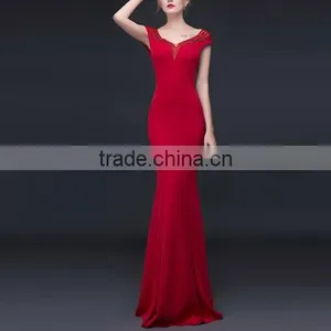 New Sexy Red Wedding Evening Dress Wholesale thumbnail-1