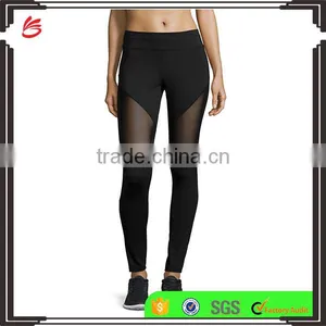 2017 Perfect Fit Custom New Mix Women's Fitness Yoga Legging With Mesh Yoga Pants Wholesale thumbnail-1