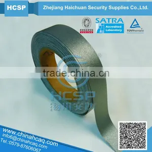 50 Times Washable Gray Silver Reflective Fabric Tape for Work Clothing or Clothes Garments thumbnail-1