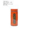 Orange Glass Jars With Stainless Steel Coating thumbnail-2