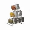 Glass Spice Bottles With Sliver Wire Racks thumbnail-1