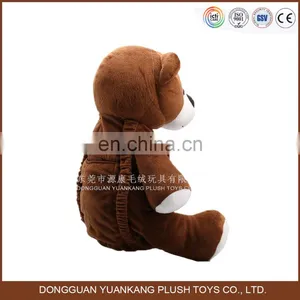 Custom Soft Teddy Bear Shaped Plush Backpacks for School thumbnail-6