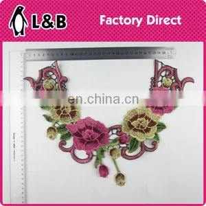 2017 Hot Sale Embroidery Neck Lace Collar/Lace Patch for Garment thumbnail-1