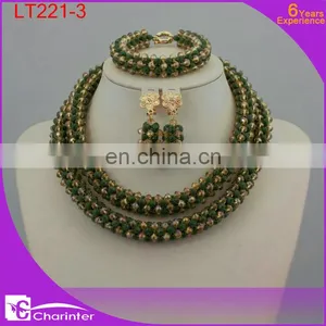 African Coral Beads Jewelry Set LT220-1 thumbnail-6