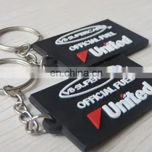 Rectangle Oem Double-sided 3d Soft Pvc Keychain Gift thumbnail-3