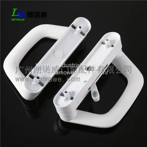 Double Style Zinc Alloy Sliding Door Handle Lock With Key Powder Coated for Black and White thumbnail-4