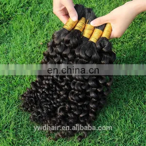 10-40INCH 8A Unprocessed Brazlian Virgin Hair Kinky Curly Raw Unprocessed Virgin Hair Brazilian Bulk Hair For Braiding Curly thumbnail-2