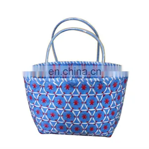 Hot Sales Plastic Hand Woven Shopping Bag thumbnail-1