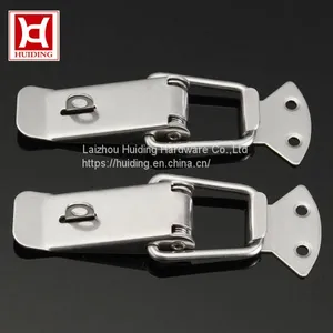 Stainless Steel Box Spring Loaded Toggle Latch Chest Trunk Latch Catches Hasps thumbnail-2