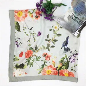 Excellent Personalized New Design Custom Silk Scarf 60x60 thumbnail-1
