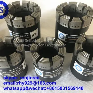 HQ Teeth 9mm Pdc Coal Mining / Pdc Impregnated Diamond Exploration Coring Drill Bit thumbnail-5