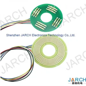 High Speed 360 Rotating Electric PCB Pancake Slip Ring Ultra Thin 6mm Pancace Slipring 12 Circuits thumbnail-1