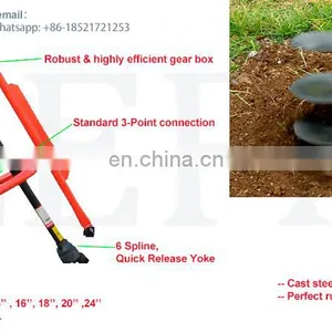 Tractor PTO Mounted Garden Tool Earth Auger Post Hole Digger for Sale thumbnail-3