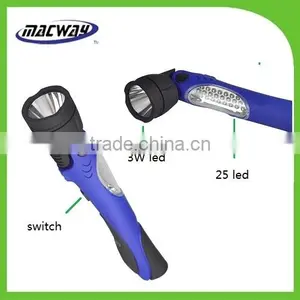 New Multifunction 25LED+3W Bulb Magnetic Work Light thumbnail-1