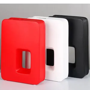 Rectangle Nordic Style Art Large Red White Black Geometric Ceramic Vase, Living Room Decoation thumbnail-1