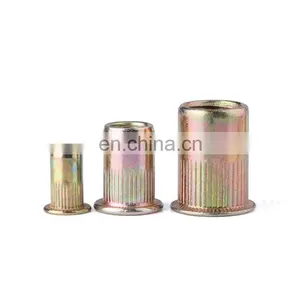 Free Samples Aluminum Knurled Body Flat Head Rivet Nut thumbnail-3