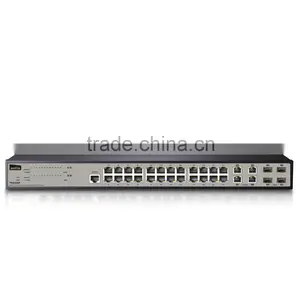 Netis 24FE+4 Combo-Port Gigabit Ethernet SNMP PoE Switch/802.3at&af/400W thumbnail-1
