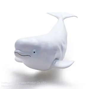 Factory Direct Sale Soft PVC Ocean Animal Figure Gift Toy Delphinapterus Leucas thumbnail-1