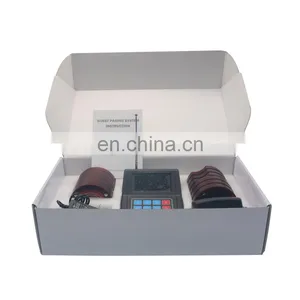 Restaurant Wireless Paging Queuing System 1 Transmitter 10 Coaster Pagers for Guest Waiter Calling thumbnail-2