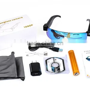 2015 Newest Sunglasses Camera 720P 25FPS Sport Camera Glasses WiFi With Built-in Flashlight and 120 Degree Wide Shooting Angle thumbnail-1