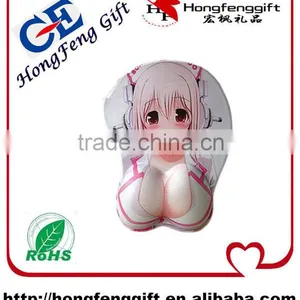 2014 OEM Selling Custom Gel Wrist Rest Mouse Pads With Sexy Girl Gel Breast thumbnail-1