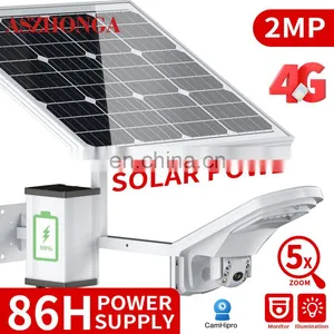 3G 4G SIM Card HD 2MP 5X ZOOM Security IP Camera Floodlight Outdoor PTZ CCTV Surveillance Cam 60W 30AH Battery Solar Panel CamHi thumbnail-2
