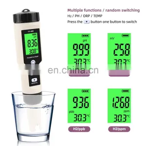 High Accuracy Portable ATC 4 In1 H2 TEMP PH ORP Digital Water Quality Tester thumbnail-2