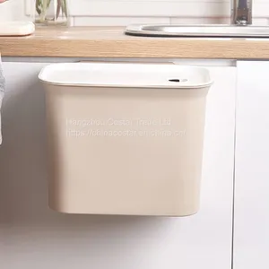 Plastic Hanging Trash Can Waste Bin for Cupboard Recycling Garbage Container thumbnail-1