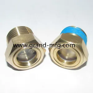 NPT Thread 1/2 Inch Brass Domed Oil Level Sight Glass Window for Radiators thumbnail-4