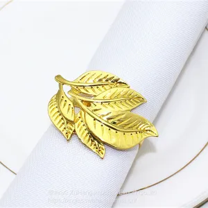 New Design Leaf Designed Napkin Ring Forest Theme Wedding thumbnail-3