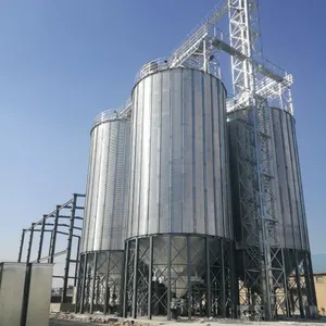 Good Quality Agricultural Cereal Storage Maize Wheat Paddy Corn Grain Galvanized Steel Silo thumbnail-1