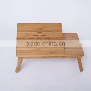 Foldable Bamboo Computer Table Bamboo Laptop Table thumbnail-1