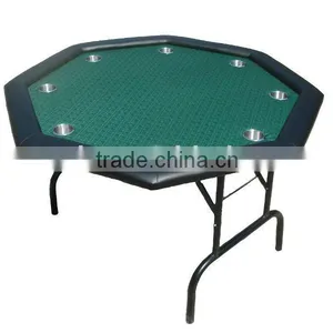 48" Cheap Octagon Poker Table With High Speed Cloth thumbnail-1