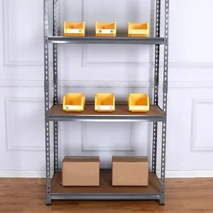 Light Duty Warehouse Storage Metal Boltless Rivet Shelving Rack thumbnail-2