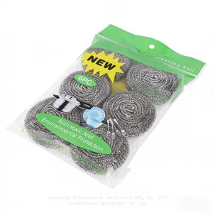 High Quality 6pcs Stainless Steel Scourer for Kitchen Clean thumbnail-1