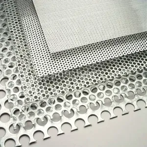 Polished, Perforated 90-degree Circular Mesh Diamond-shaped Curtain Wall Cladding Metal Grille, Including Cutting Service thumbnail-3