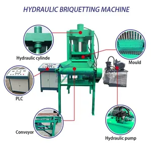 Automatic Hydraulic Walnut Shell Carbon Powder Bamboo Charcoal Powder Forming Machine EPC thumbnail-5