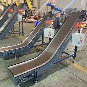 Magnetic Inclined Belt Conveyor, Magnetic Lifting Conveyor for Stamping Iron Parts & Metal Scraps, Anti-fall Magnetic Conveying Machine thumbnail-4