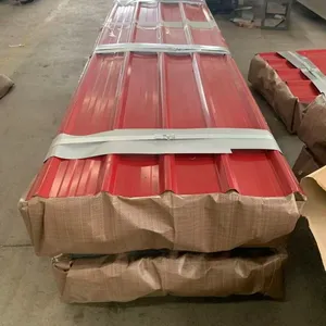 Hot Sale Color Coated Corrugated Iron Sheet PPGI Prepainted Steel Roofing Sheet For Building Construction thumbnail-4