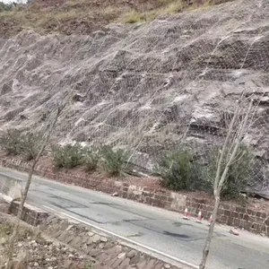 Rockfall Barrier Slope Retaining Net for Mining Sites 3.5mm Wire 150x150mm Opening thumbnail-1