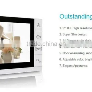 9" Video Door Phone Intercom Doorbell Security 1 Camera 2 Monitors Night Vision thumbnail-6