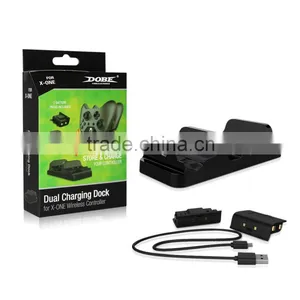 Wholesale DOBE Lithium Recharge Battery Dual Charging Dock Station Controller for Xbox One thumbnail-1