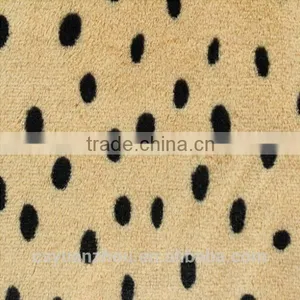 Factory Direct Sale Long Pile Polka Dot Plush Toy Fabric thumbnail-4